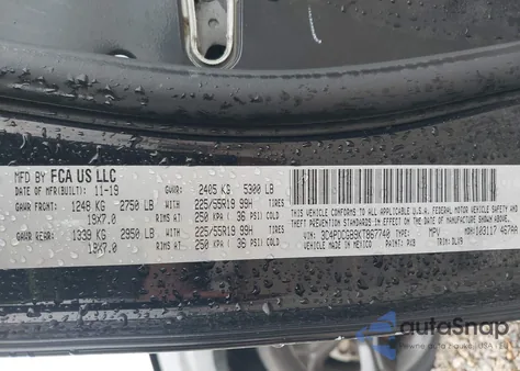 2019 Dodge Journey Crossroad from USA, damaged, VIN 3C4PDCGB9KT867740